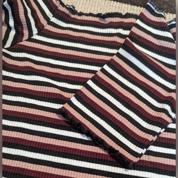 Striped off shoulder bodycon dress, xs - Picture 2 of 3